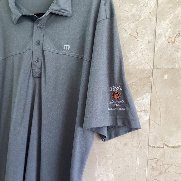 Travis Mathew Men’s Polo Shirt XL Gray Performance Golf Preppy Streetwear - Picture 2 of 8